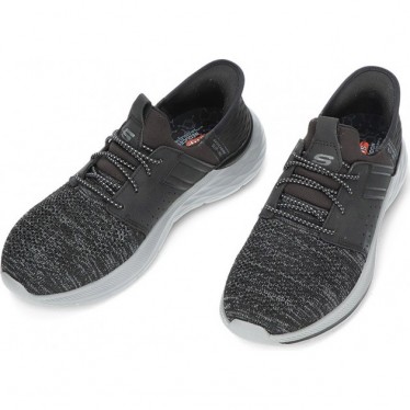 SKECHERS sneakers da uomo 210803 newick BLACK