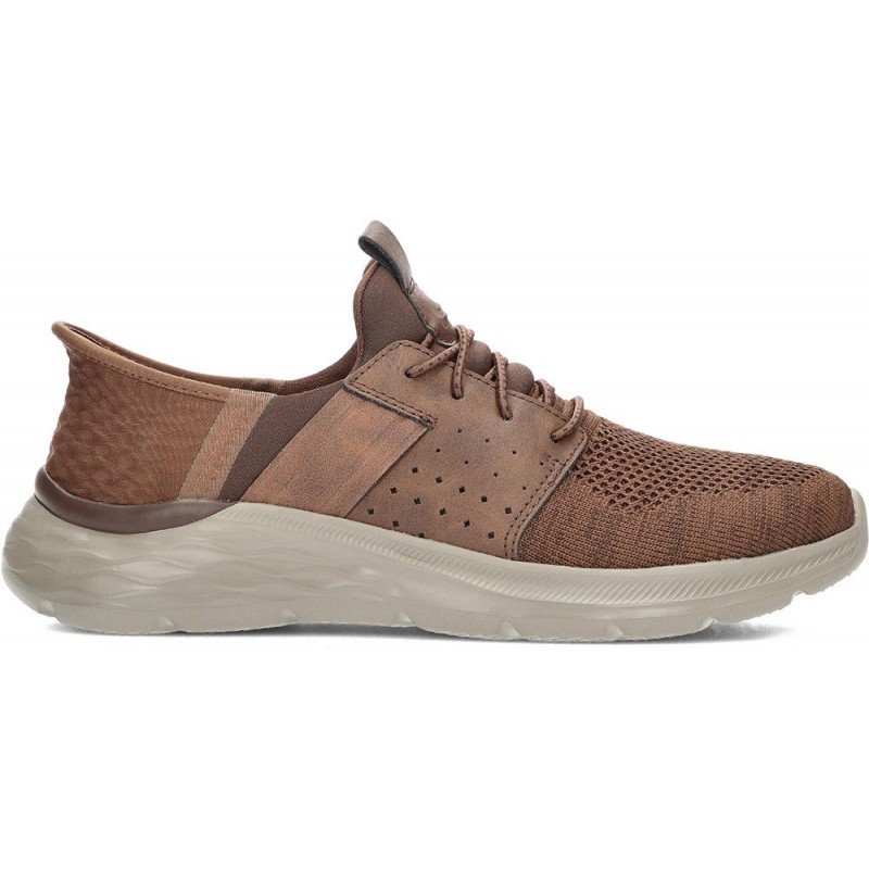 SKECHERS sneakers da uomo 210803 newick DARK_BROWN