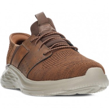 SKECHERS sneakers da uomo 210803 newick DARK_BROWN