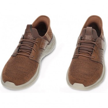 SKECHERS sneakers da uomo 210803 newick DARK_BROWN