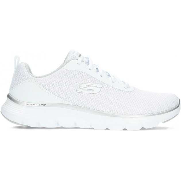 SKECHERS 150206 sneakers flex da donna WHITE_SILVER SKECHERS 150206 sneakers flex da donna WHITE_SILVER