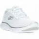 SKECHERS 150206 sneakers flex da donna WHITE_SILVER