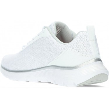 SKECHERS 150206 sneakers flex da donna WHITE_SILVER