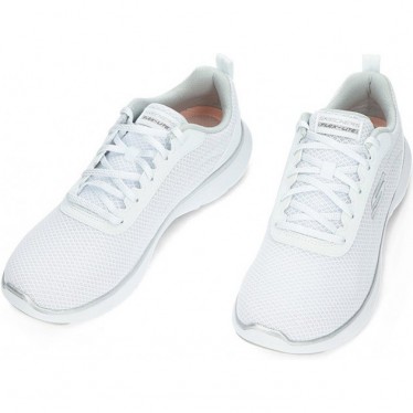SKECHERS 150206 sneakers flex da donna WHITE_SILVER