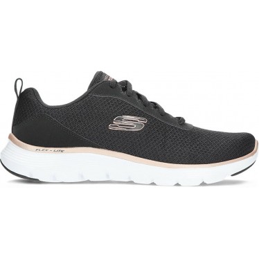SKECHERS 150206 sneakers flex da donna BLACK_ROSE_GOLD