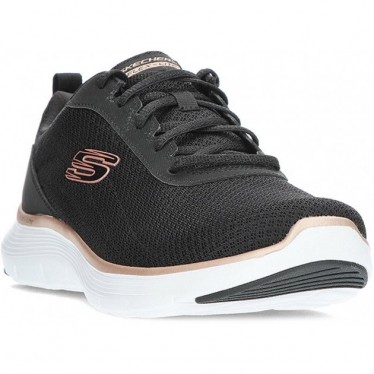 SKECHERS 150206 sneakers flex da donna BLACK_ROSE_GOLD