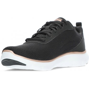 SKECHERS 150206 sneakers flex da donna BLACK_ROSE_GOLD