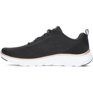 SKECHERS 150206 sneakers flex da donna BLACK_ROSE_GOLD
