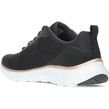 SKECHERS 150206 sneakers flex da donna BLACK_ROSE_GOLD