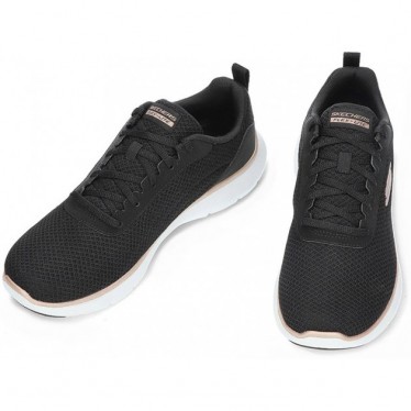 SKECHERS 150206 sneakers flex da donna BLACK_ROSE_GOLD