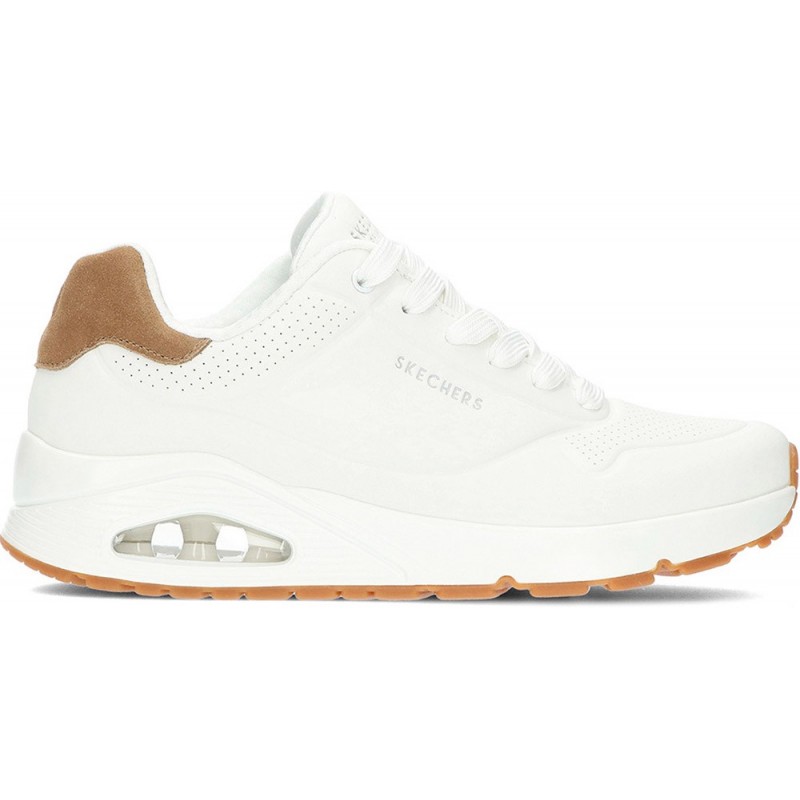 SKECHERS sneakers da uomo 183004 WHITE