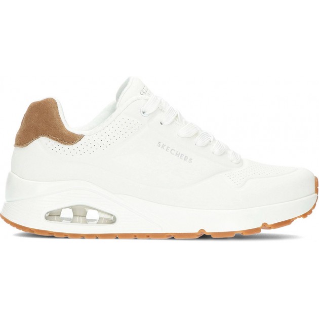 SKECHERS sneakers da uomo 183004 WHITE