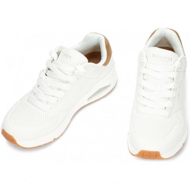 SKECHERS sneakers da uomo 183004 WHITE