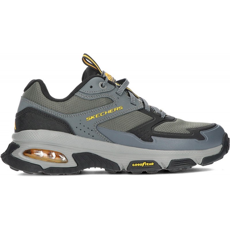 SKECHERS sneakers da uomo 237553 GREEN_BLACK