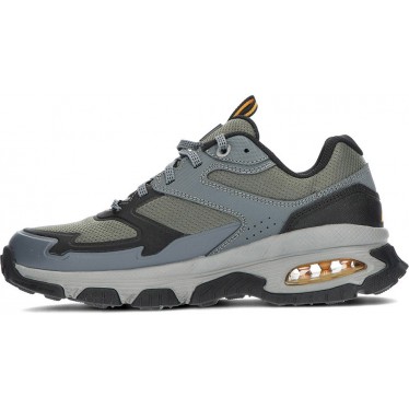 SKECHERS sneakers da uomo 237553 GREEN_BLACK