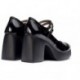 Mary Jane con tacco Wonders H-4960 Lady NEGRO