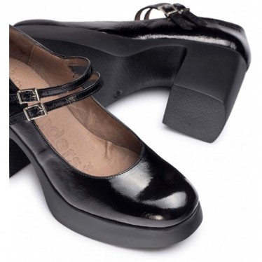 Mary Jane con tacco Wonders H-4960 Lady NEGRO