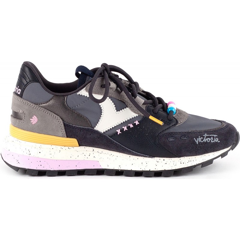 Scarpe da ginnastica Victoria 1156109 Luna in camoscio ANTRACITA