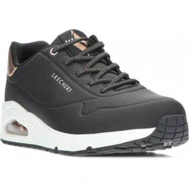 SKECHERS sneakers da donna 155196 luccicanti BLACK