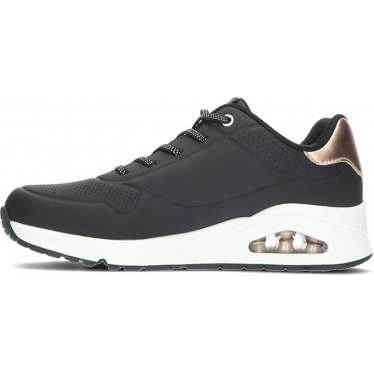 SKECHERS sneakers da donna 155196 luccicanti BLACK