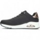 SKECHERS sneakers da donna 155196 luccicanti BLACK