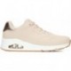 SKECHERS sneakers da donna 155196 luccicanti NATURAL
