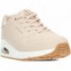 SKECHERS sneakers da donna 155196 luccicanti NATURAL