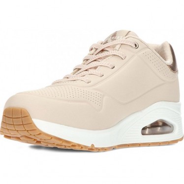 SKECHERS sneakers da donna 155196 luccicanti NATURAL
