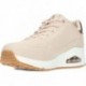 SKECHERS sneakers da donna 155196 luccicanti NATURAL