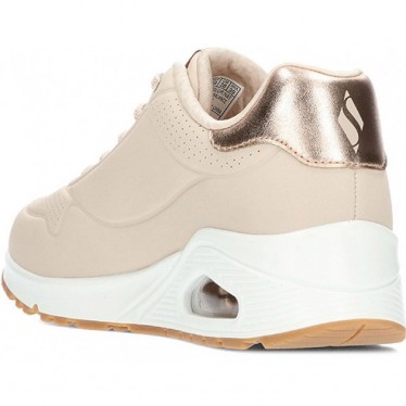 SKECHERS sneakers da donna 155196 luccicanti NATURAL