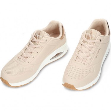 SKECHERS sneakers da donna 155196 luccicanti NATURAL