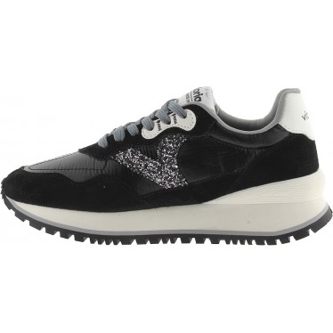 Sneakers finitura metallizzata VICTORIA Viento 1157102 NEGRO