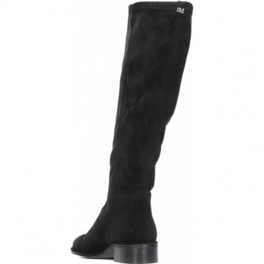 Stivali alti da donna by PEDRO MIRALLES 28161 in camoscio elasticizzato NEGRO