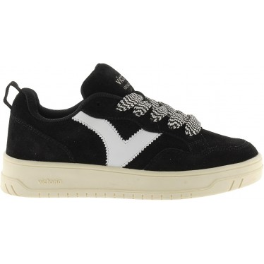 VICTORIA Seoul Scarpe da ginnastica oversize in pelle scamosciata 1257128 NEGRO