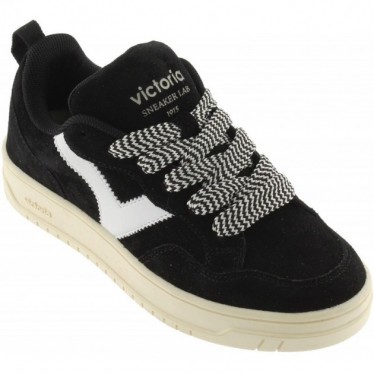VICTORIA Seoul Scarpe da ginnastica oversize in pelle scamosciata 1257128 NEGRO