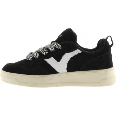 VICTORIA Seoul Scarpe da ginnastica oversize in pelle scamosciata 1257128 NEGRO