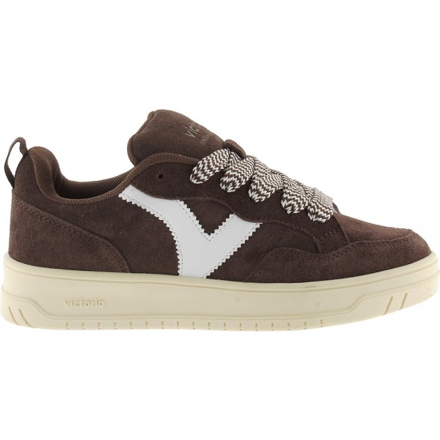 VICTORIA Seoul Scarpe da ginnastica oversize in pelle scamosciata 1257128 CHOCOLATE