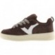 VICTORIA Seoul Scarpe da ginnastica oversize in pelle scamosciata 1257128 CHOCOLATE
