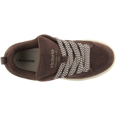 VICTORIA Seoul Scarpe da ginnastica oversize in pelle scamosciata 1257128 CHOCOLATE