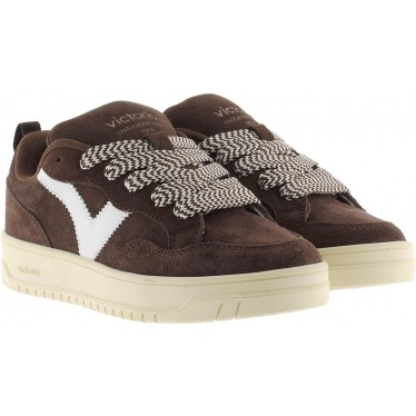 VICTORIA Seoul Scarpe da ginnastica oversize in pelle scamosciata 1257128 CHOCOLATE