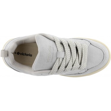 VICTORIA Seoul Scarpe da ginnastica oversize in pelle scamosciata 1257128 GRIS