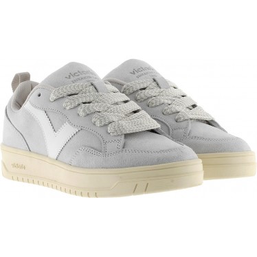 VICTORIA Seoul Scarpe da ginnastica oversize in pelle scamosciata 1257128 GRIS
