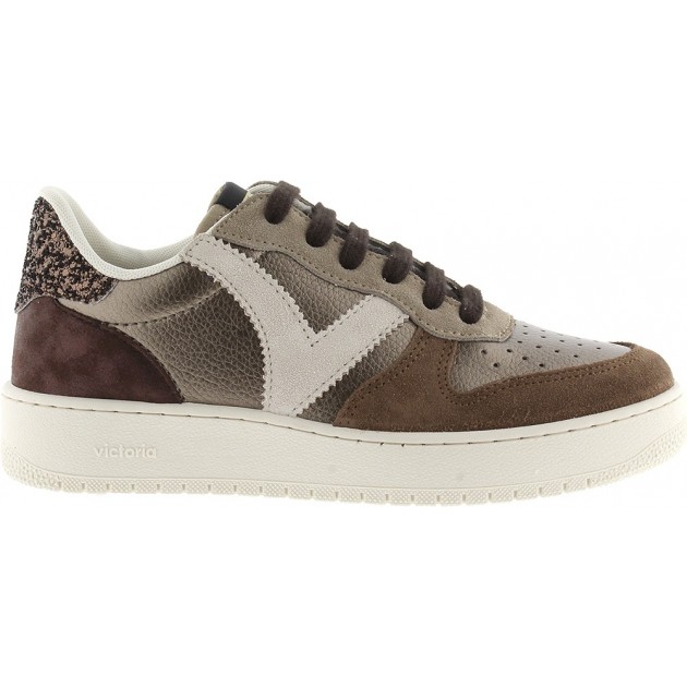 Sneaker Victoria 1258257 Madrid Metallica PLATINO Sneaker Victoria 1258257 Madrid Metallica PLATINO