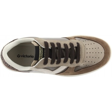Sneaker Victoria 1258257 Madrid Metallica PLATINO