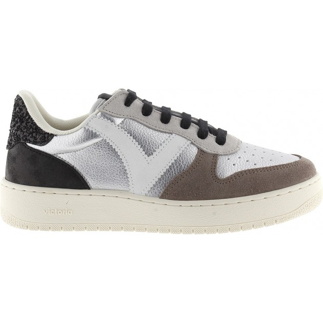 Sneaker Victoria 1258257 Madrid Metallica PLATA Sneaker Victoria 1258257 Madrid Metallica PLATA