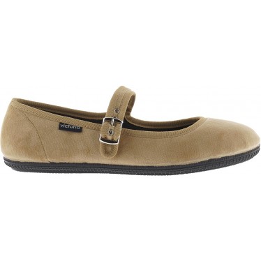 Ballerina VICTORIA Oda Mercedes Velluto 104913 MIEL