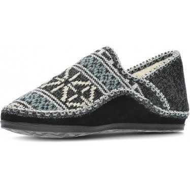 PANTOFOLE NORDIKAS CLASSIC CAB 3002 NEGRO