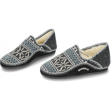 PANTOFOLE NORDIKAS CLASSIC CAB 3002 NEGRO