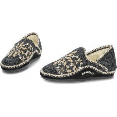PANTOFOLE NORDIKAS CLASSIC CAB 3002 NEGRO_2