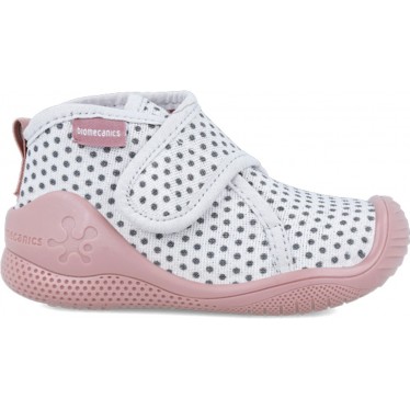 Biomecanics 241157 Pantofole da ragazza a pois BLANCO